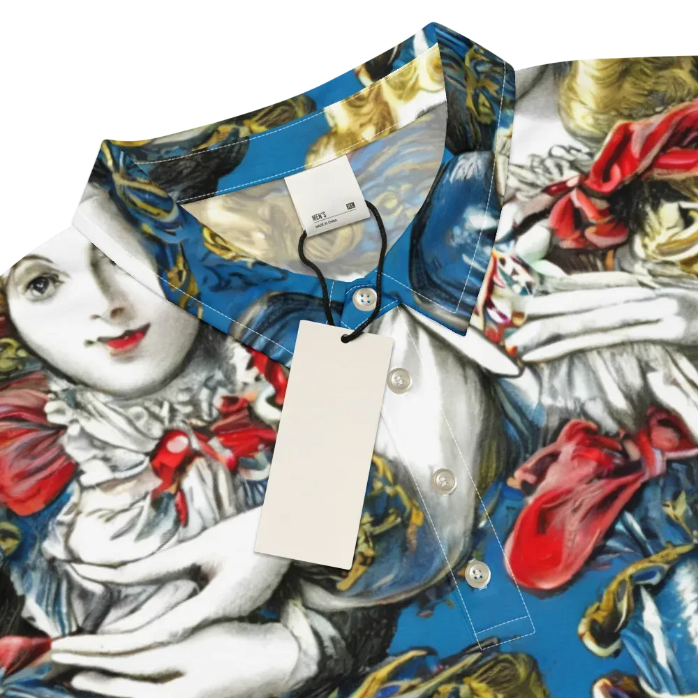 Masquerade Echoes on Men's Slim Fit Polo Shirt — Product details