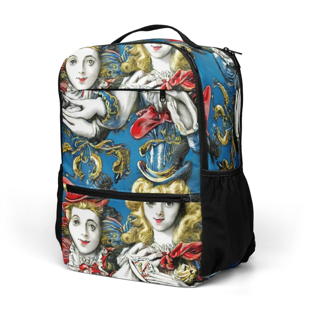 Masquerade Echoes on Utility Backpack — Left Front