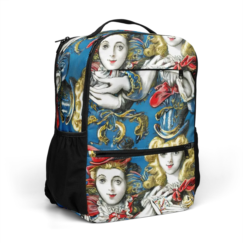Masquerade Echoes on Utility Backpack — Right Front