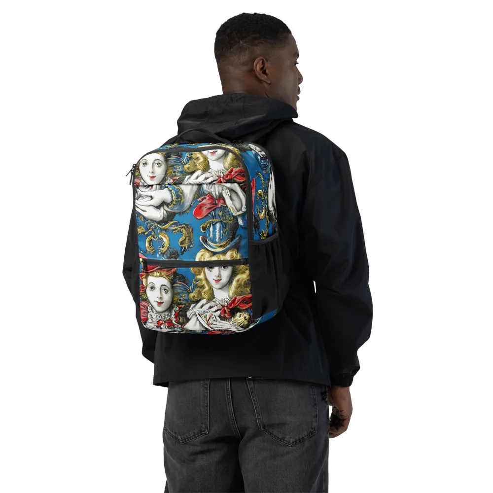 Masquerade Echoes on Utility Backpack — Back