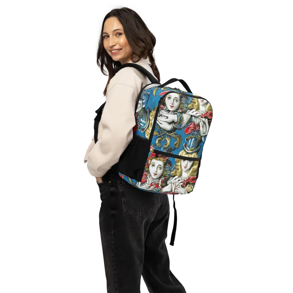 Masquerade Echoes on Utility Backpack — Back