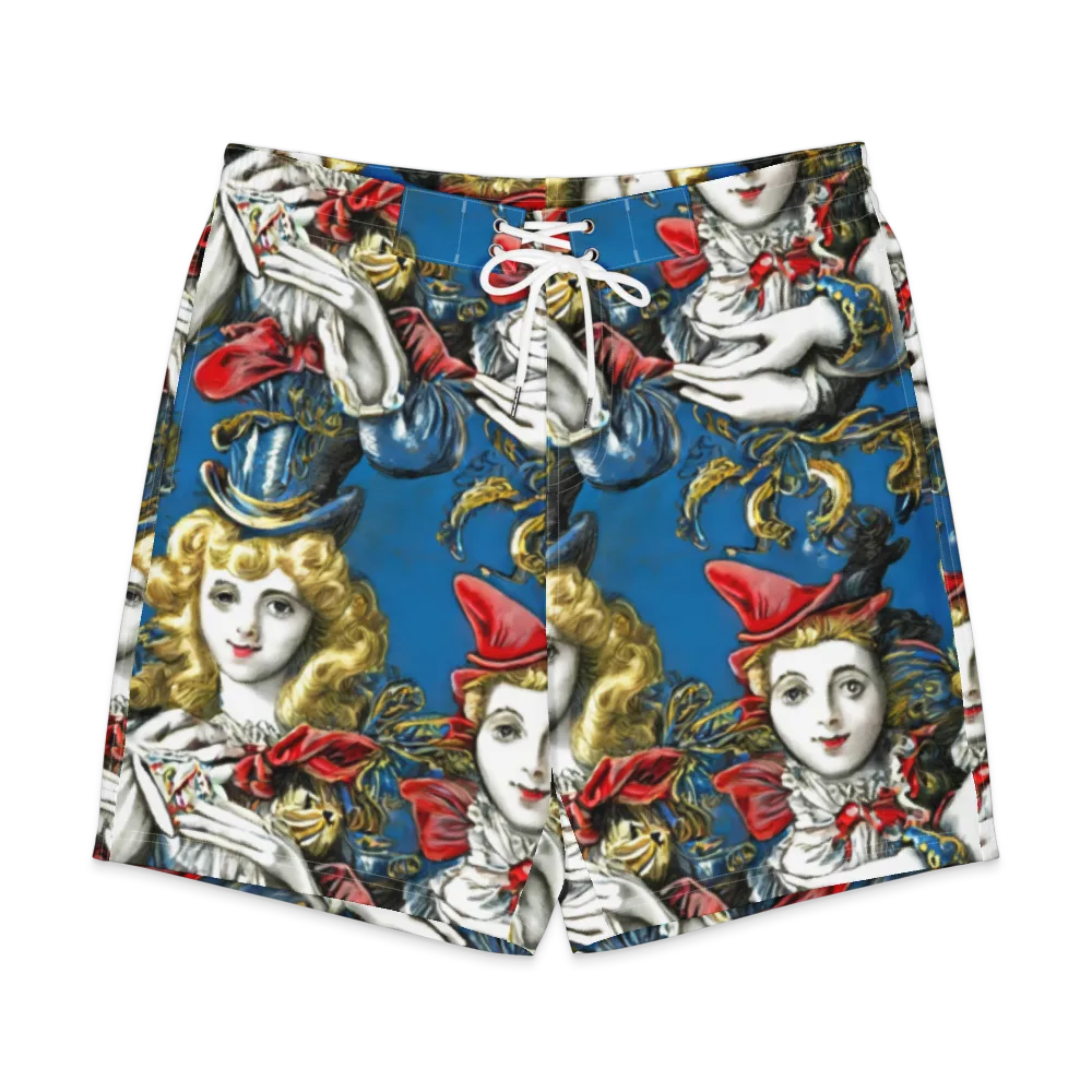 Masquerade Echoes on Men's Board Shorts — Front