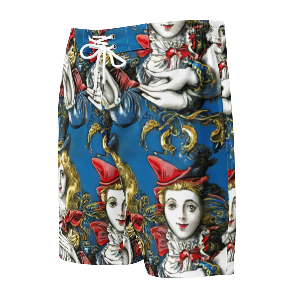 Masquerade Echoes on Men's Board Shorts — Front