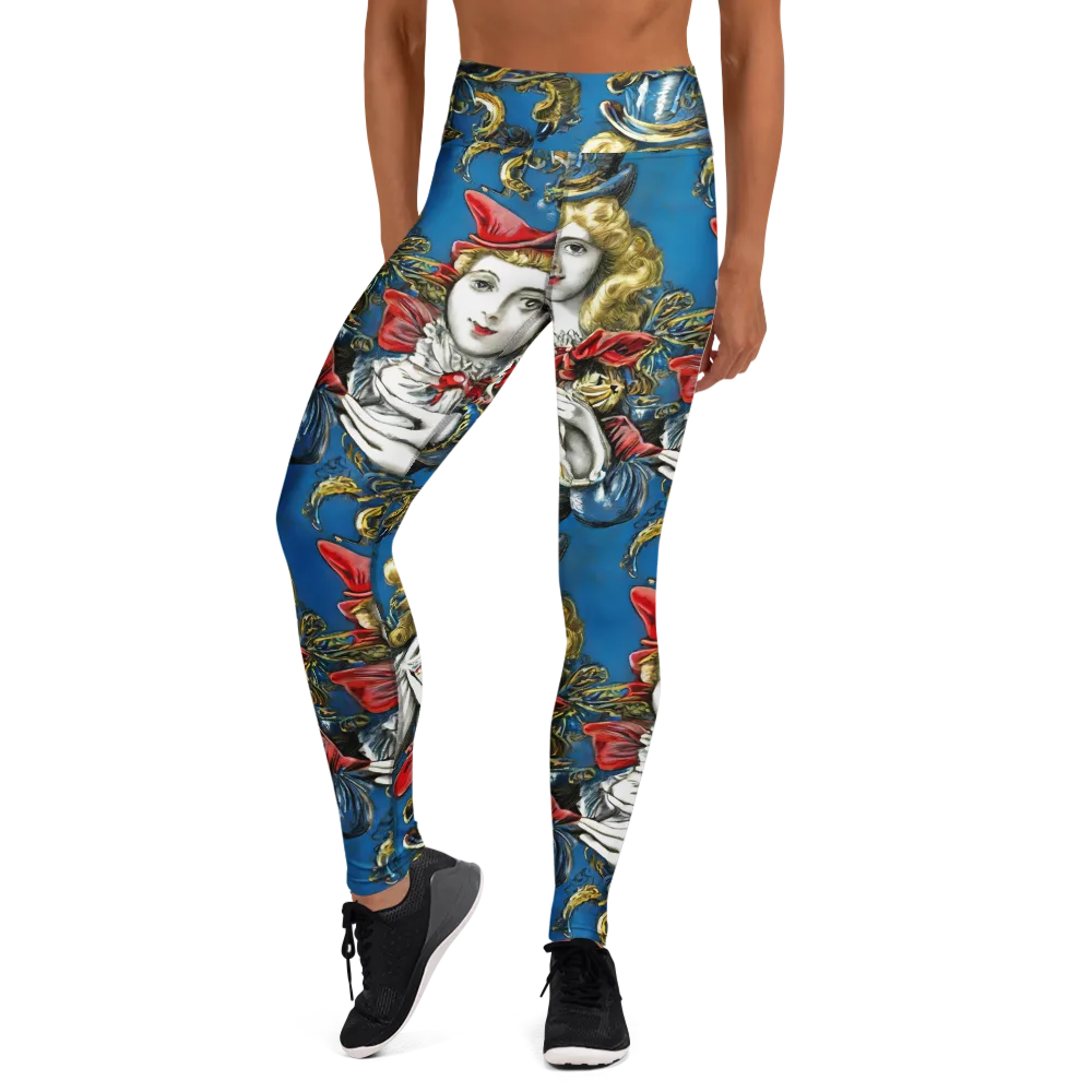Masquerade Echoes on Yoga Leggings — Front