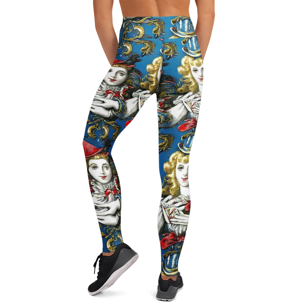 Masquerade Echoes on Yoga Leggings — Back