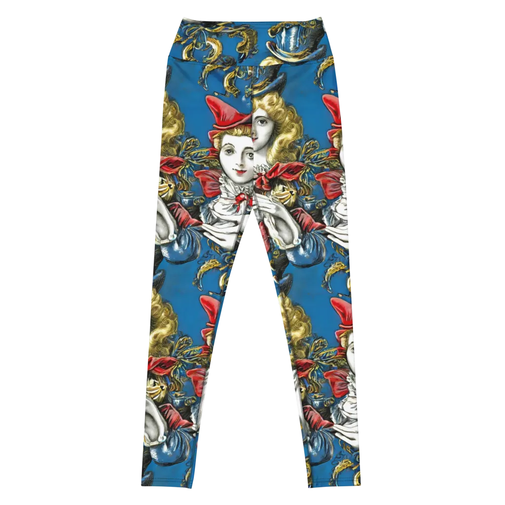 Masquerade Echoes on Yoga Leggings — Front