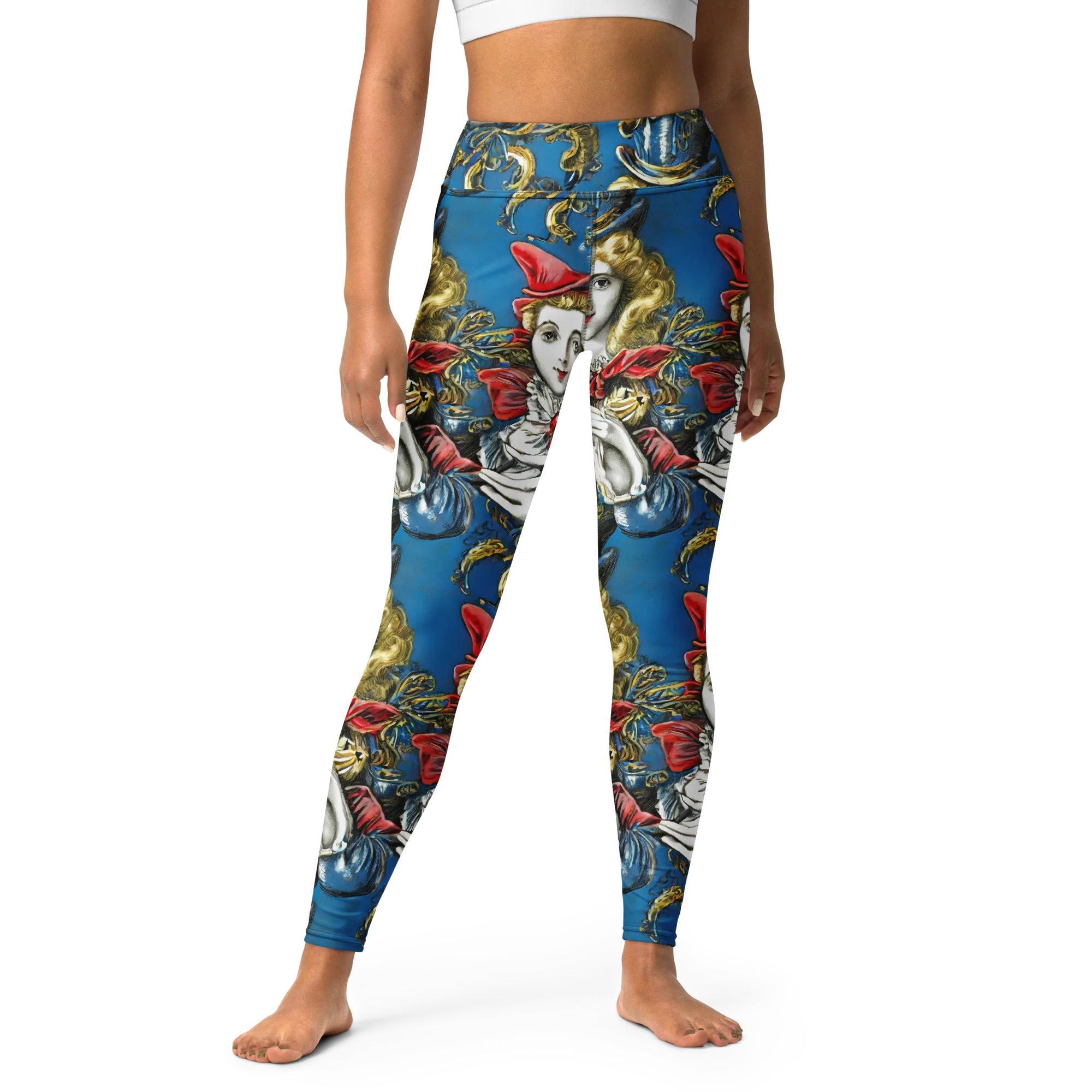 Masquerade Echoes on Yoga Leggings — Front