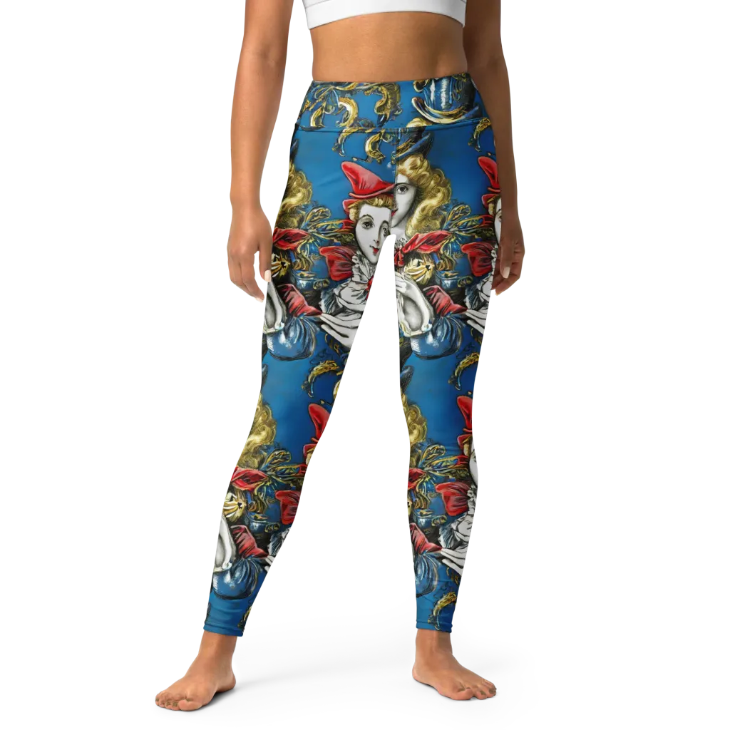Masquerade Echoes on Yoga Leggings — Front