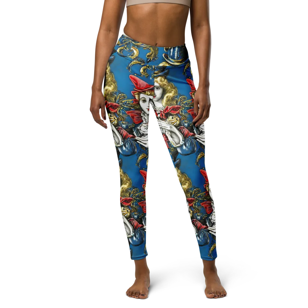 Masquerade Echoes on Yoga Leggings — Front