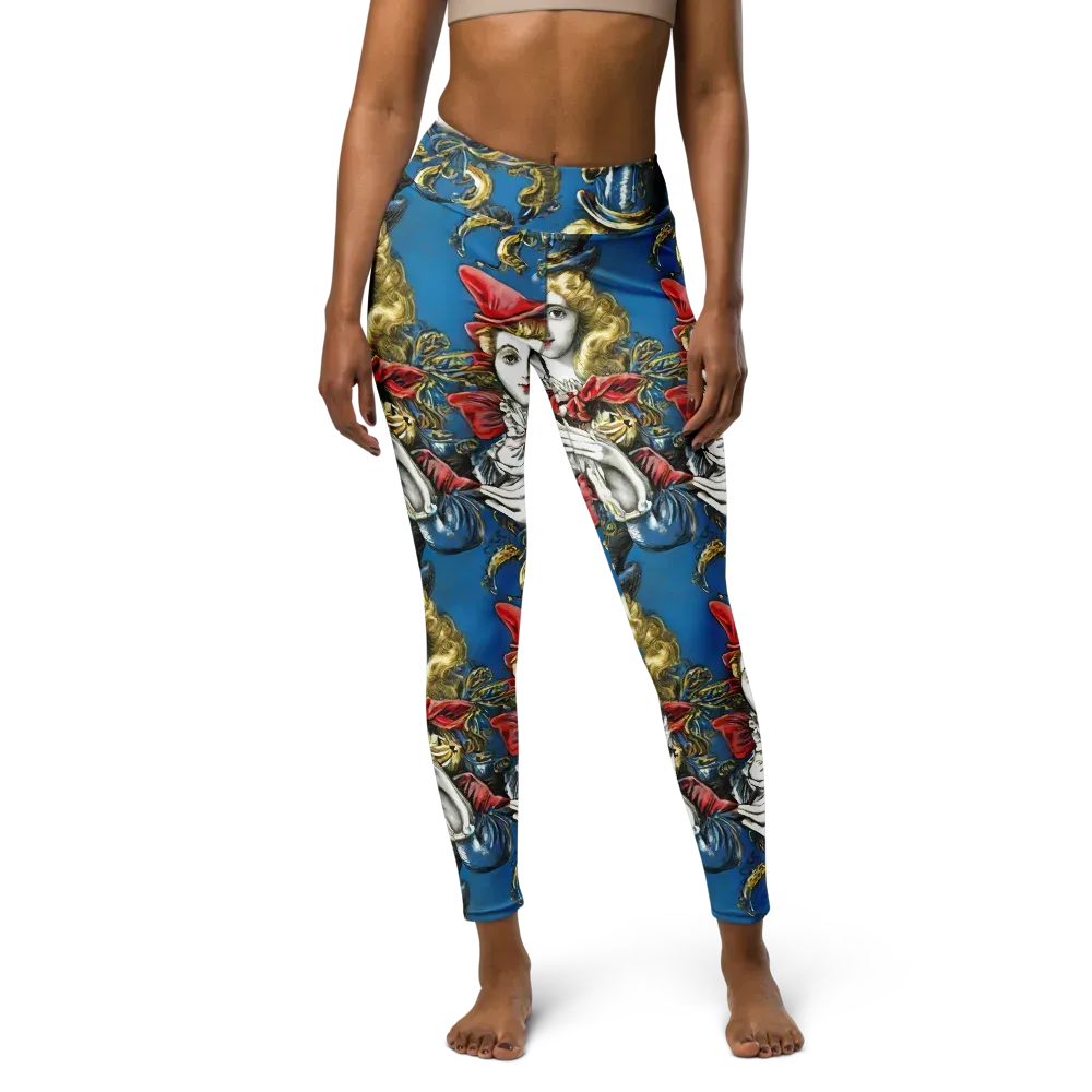 Masquerade Echoes on Yoga Leggings — Front