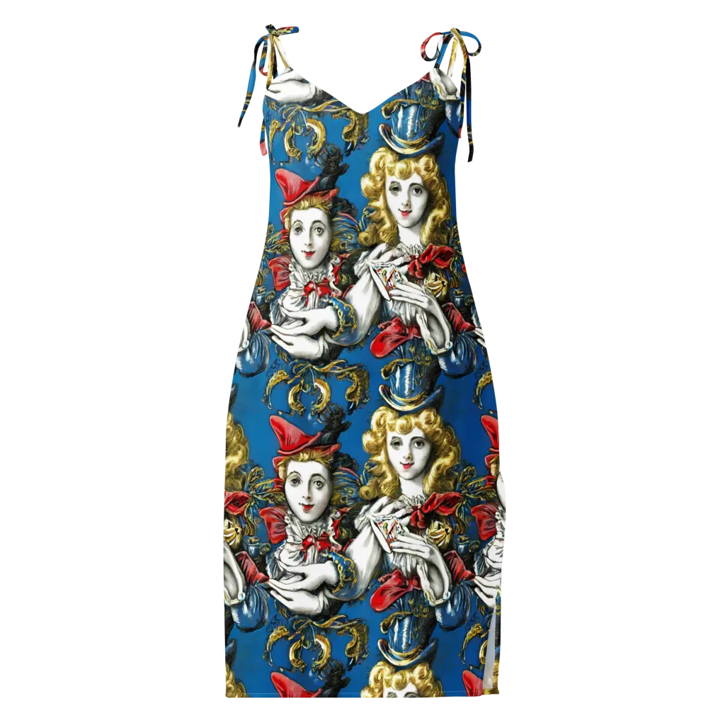 Masquerade Echoes on Slip Dress — Front