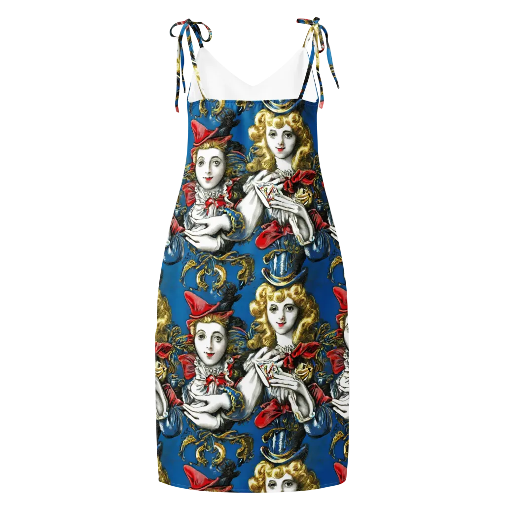 Masquerade Echoes on Slip Dress — Back