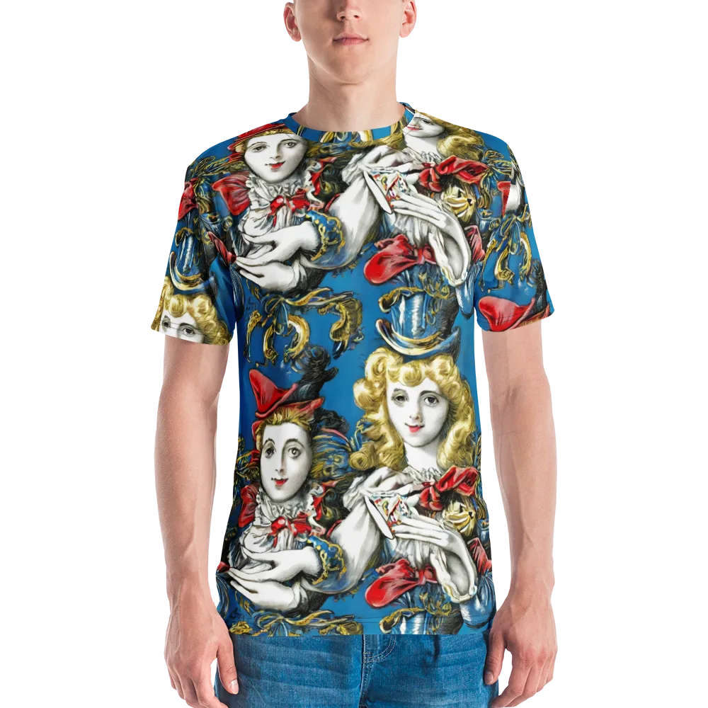 Masquerade Echoes on Men's Crew Neck T-Shirt — Front