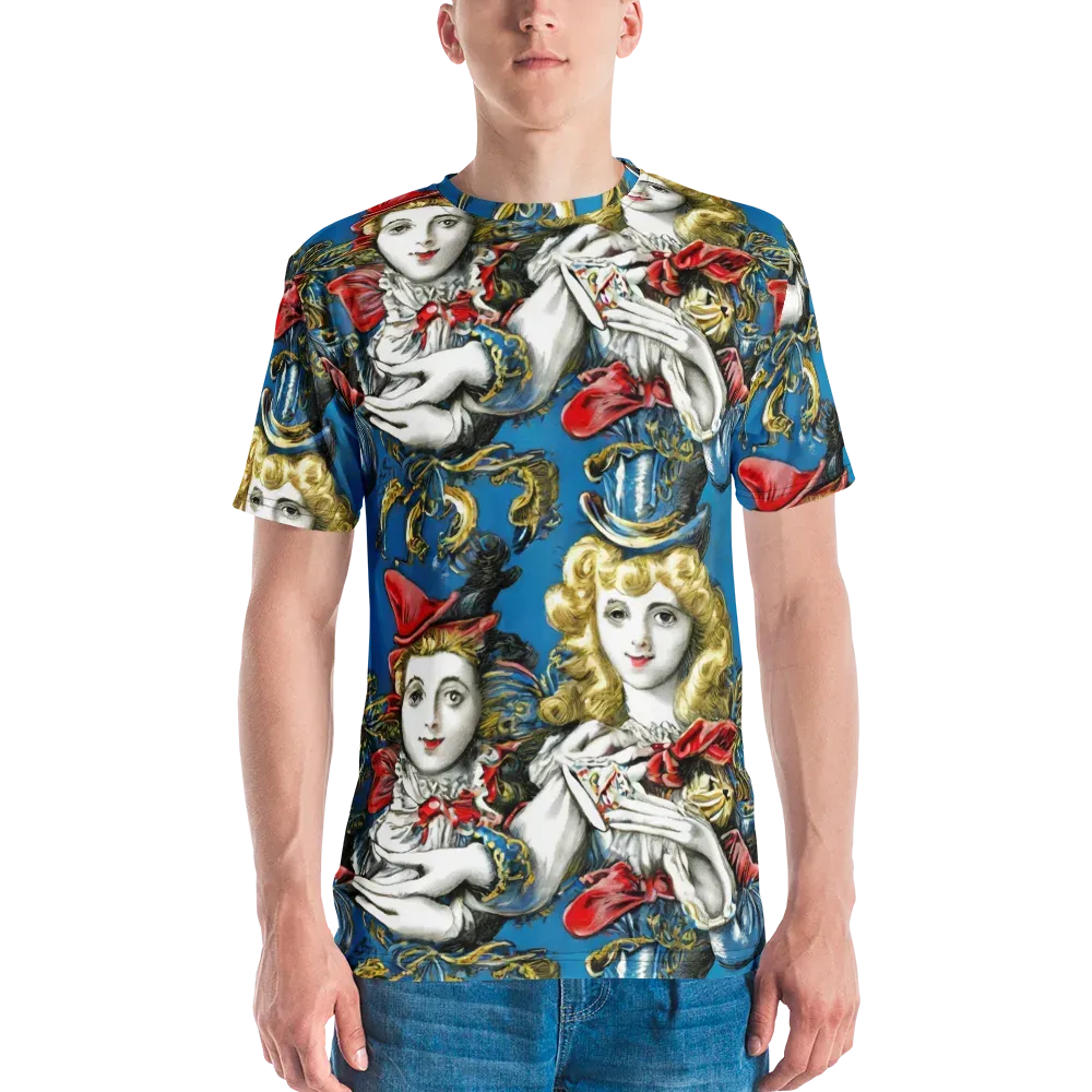 Masquerade Echoes on Men's Crew Neck T-Shirt — Front