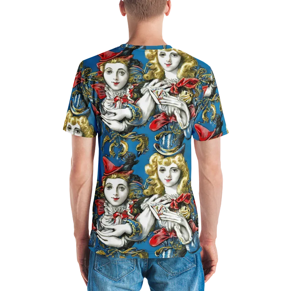 Masquerade Echoes on Men's Crew Neck T-Shirt — Back