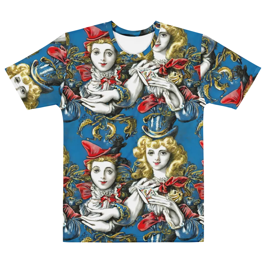 Masquerade Echoes on Men's Crew Neck T-Shirt — Front