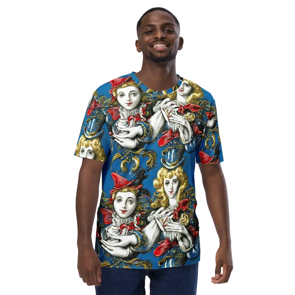 Masquerade Echoes on Men's Crew Neck T-Shirt — Front