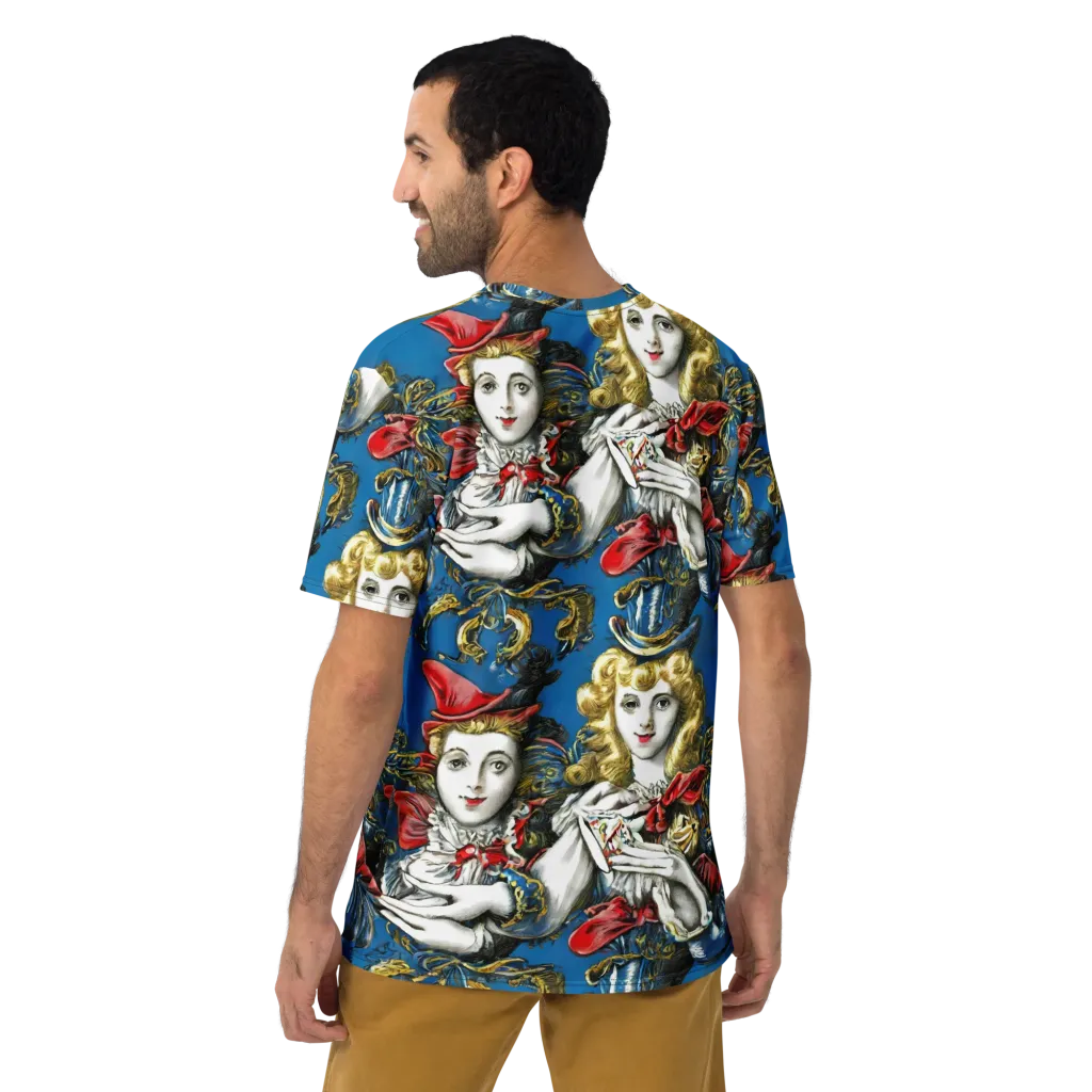 Masquerade Echoes on Men's Crew Neck T-Shirt — Back