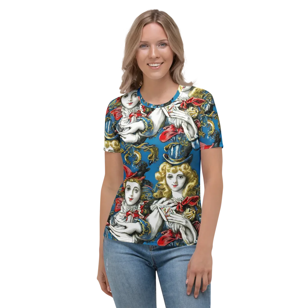 Masquerade Echoes on Women's Crew Neck T-Shirt — Front