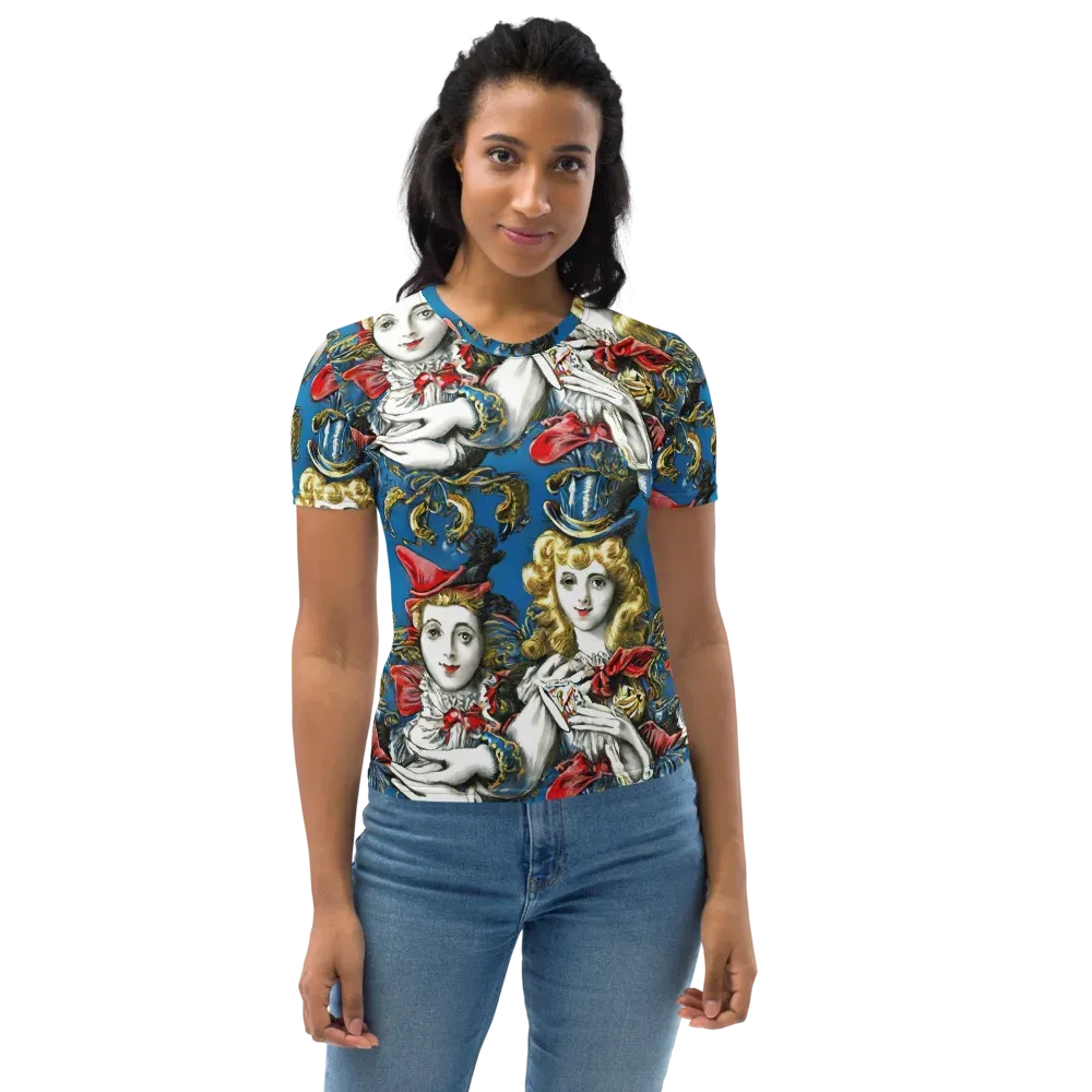 Masquerade Echoes on Women's Crew Neck T-Shirt — Front