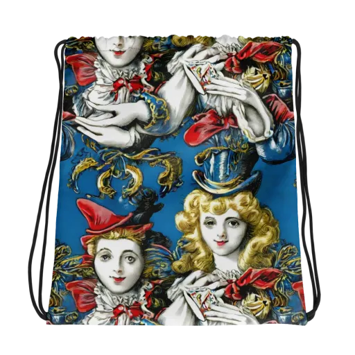 Masquerade Echoes on a Drawstring Bag