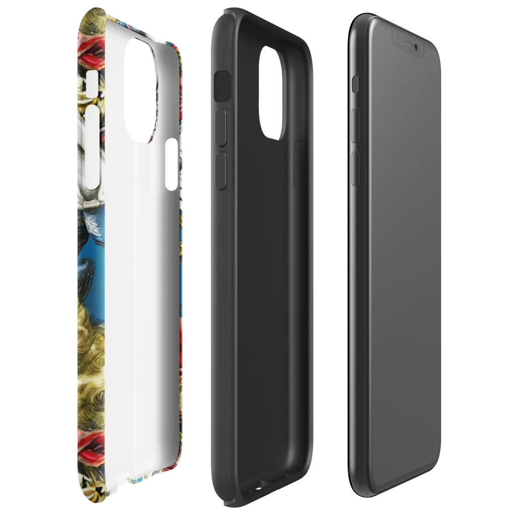 Masquerade Echoes on Tough Case for iPhone® — Right