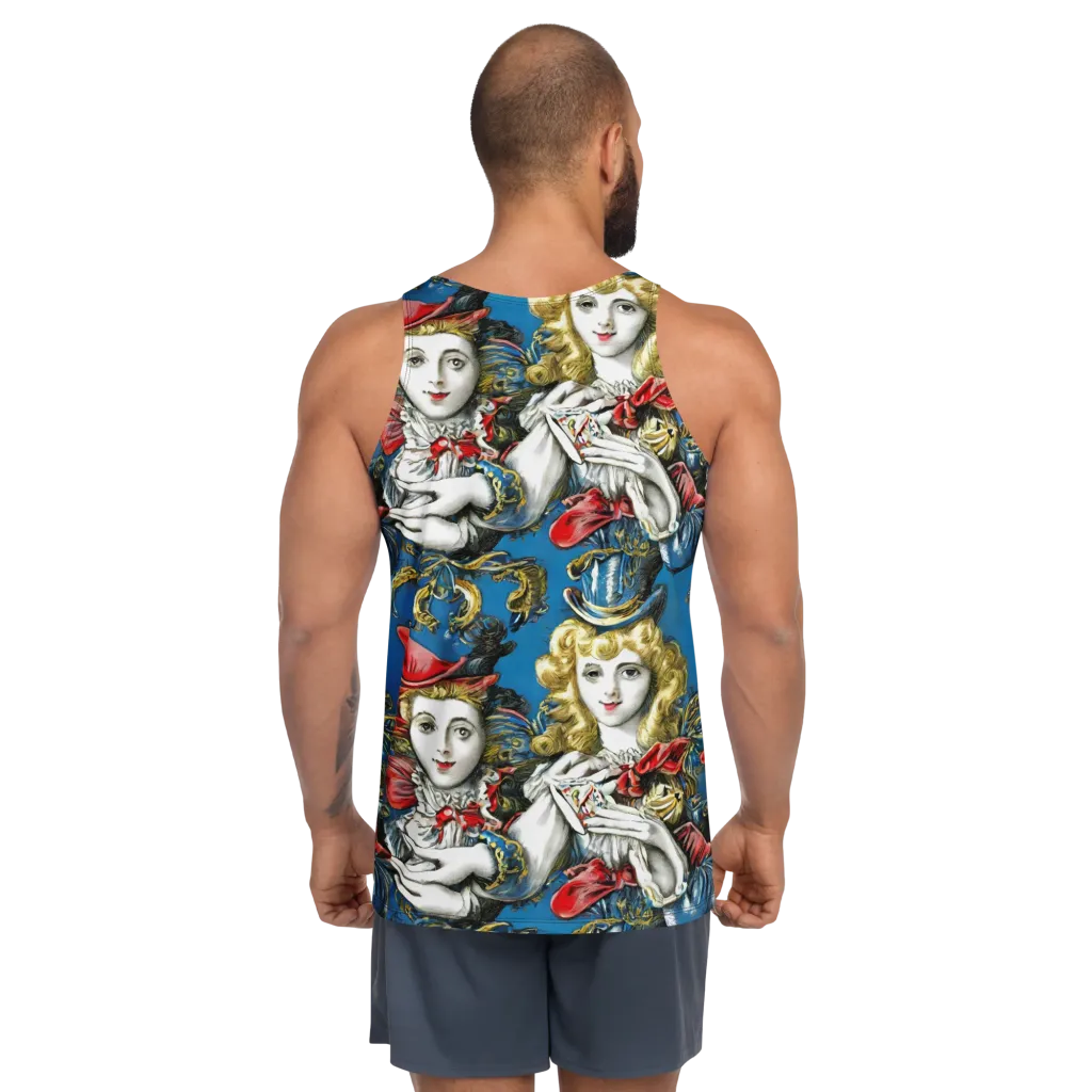 Masquerade Echoes on Men's Tank Top — Back