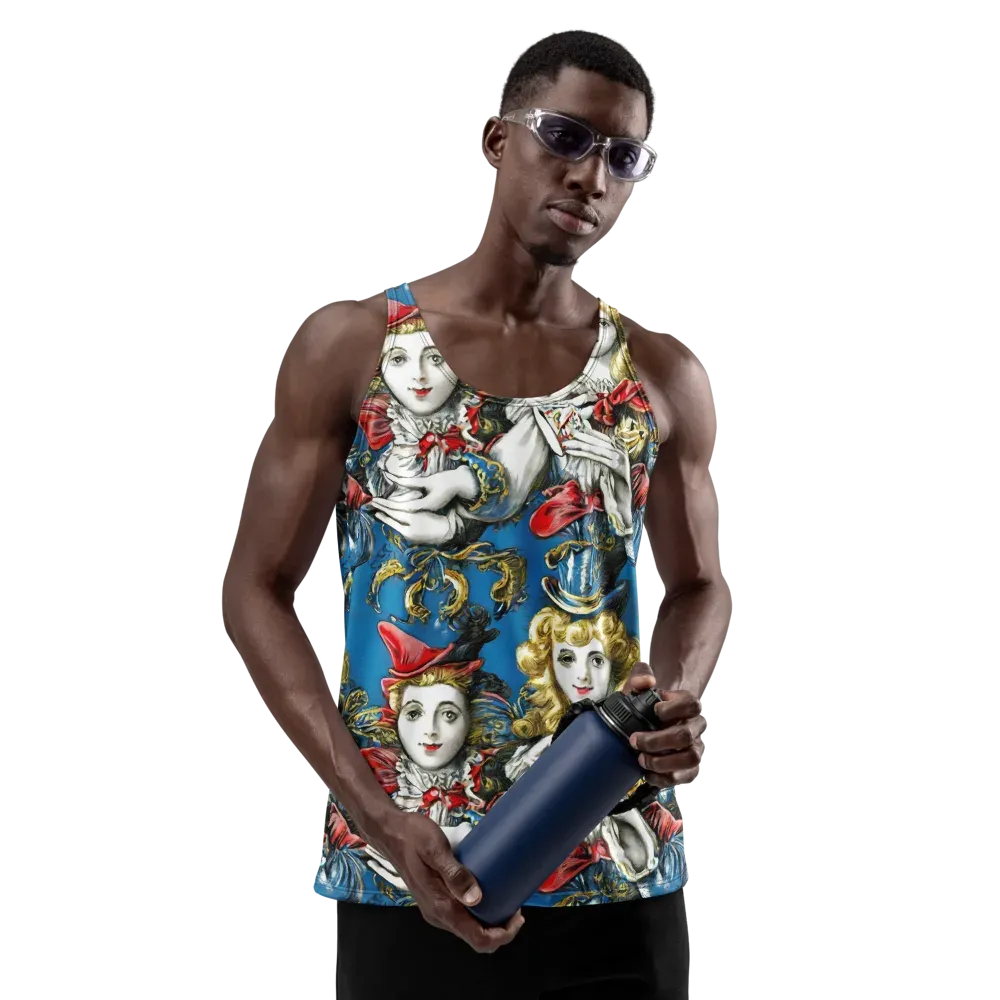 Masquerade Echoes on Men's Tank Top — Front