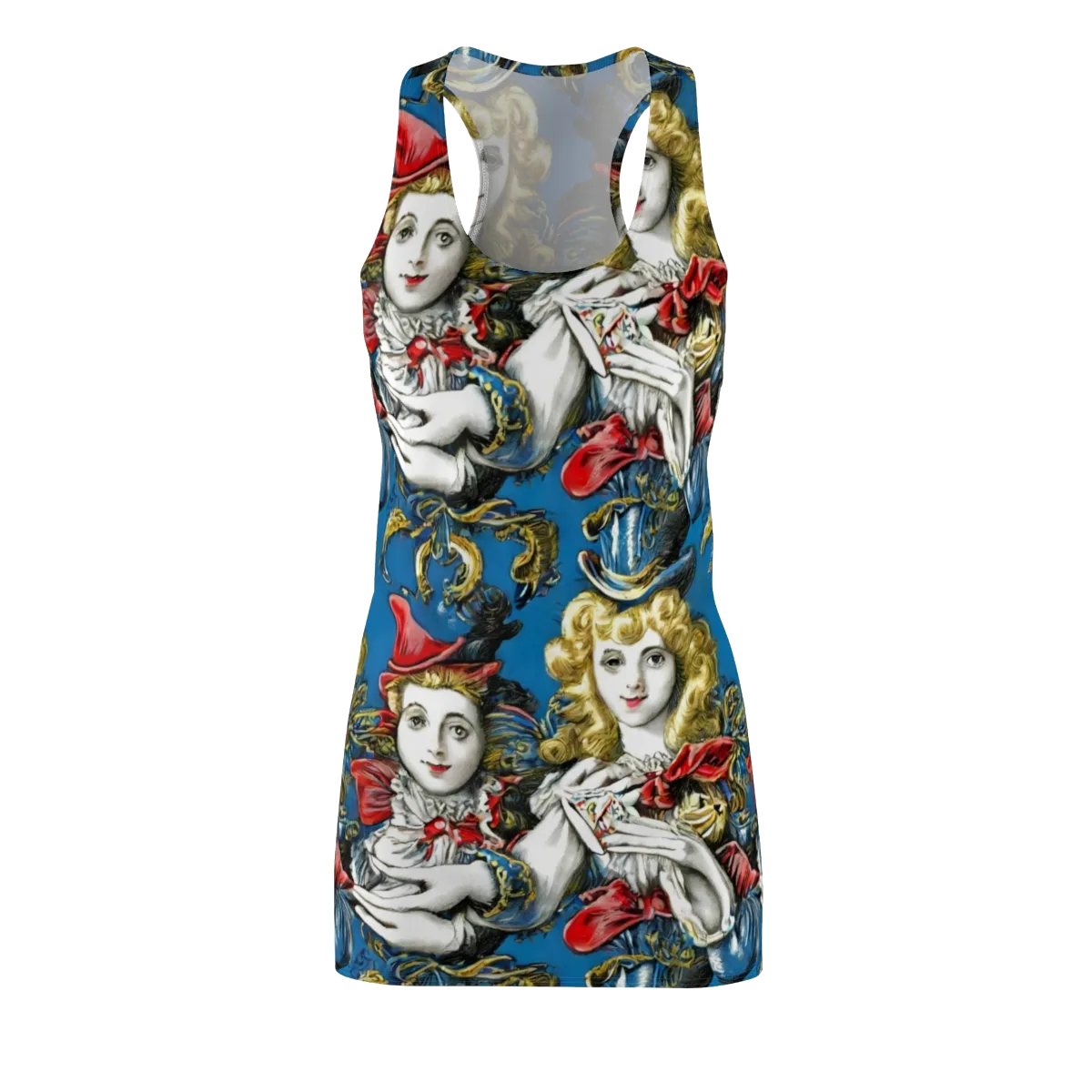Masquerade Echoes on Racerback Dress — Front