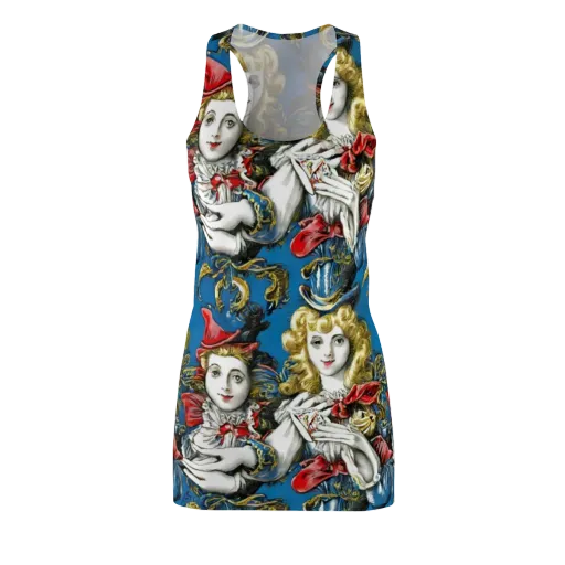 Masquerade Echoes on a Racerback Dress