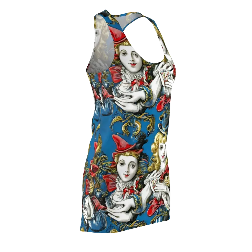 Masquerade Echoes on Racerback Dress — Front Side