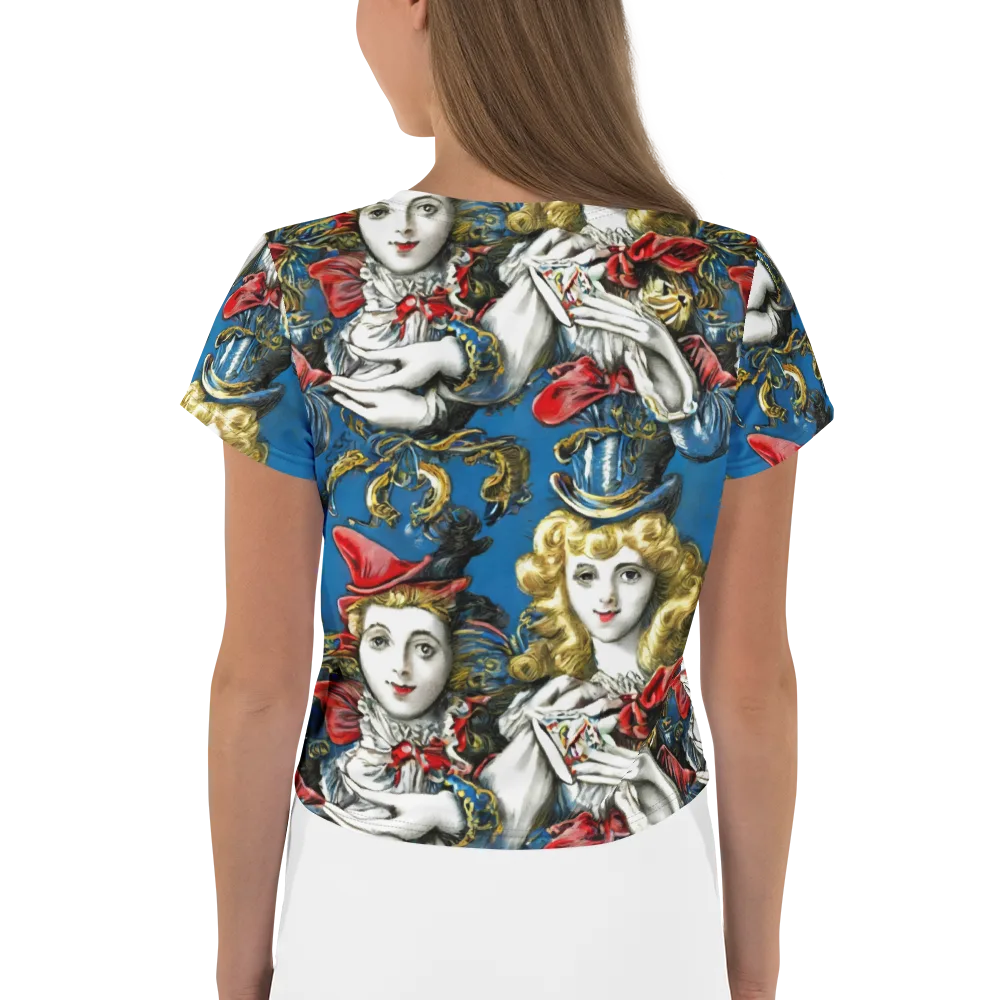 Masquerade Echoes on Crop Tee — Back