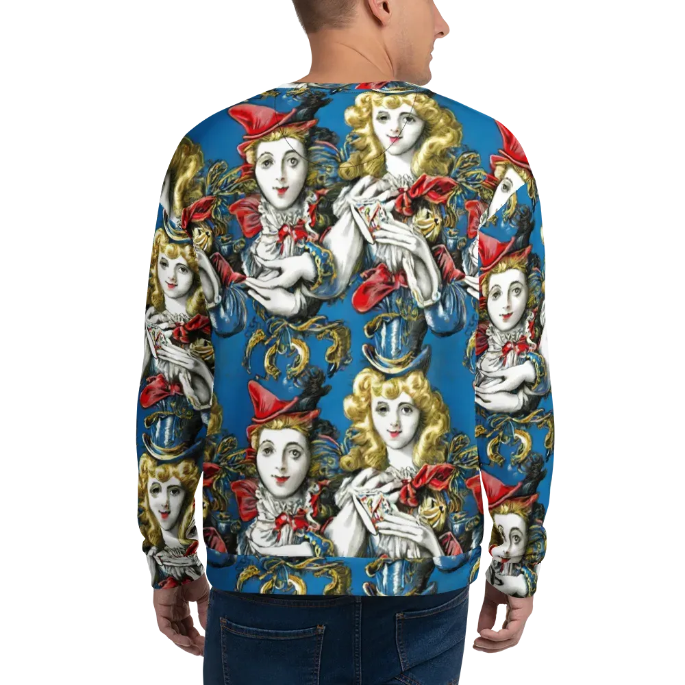 Masquerade Echoes on Sweatshirt — Back