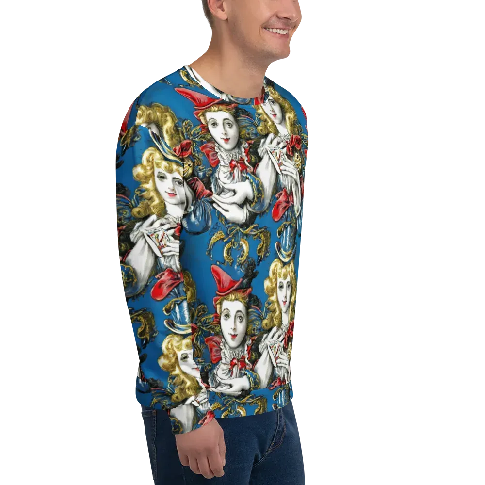 Masquerade Echoes on Sweatshirt — Right Front