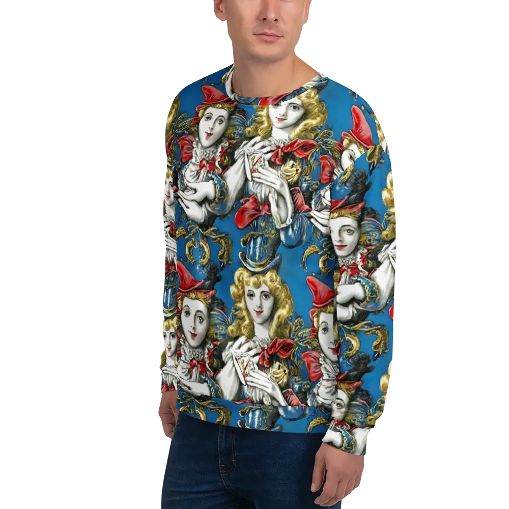 Masquerade Echoes on Sweatshirt — Left Front