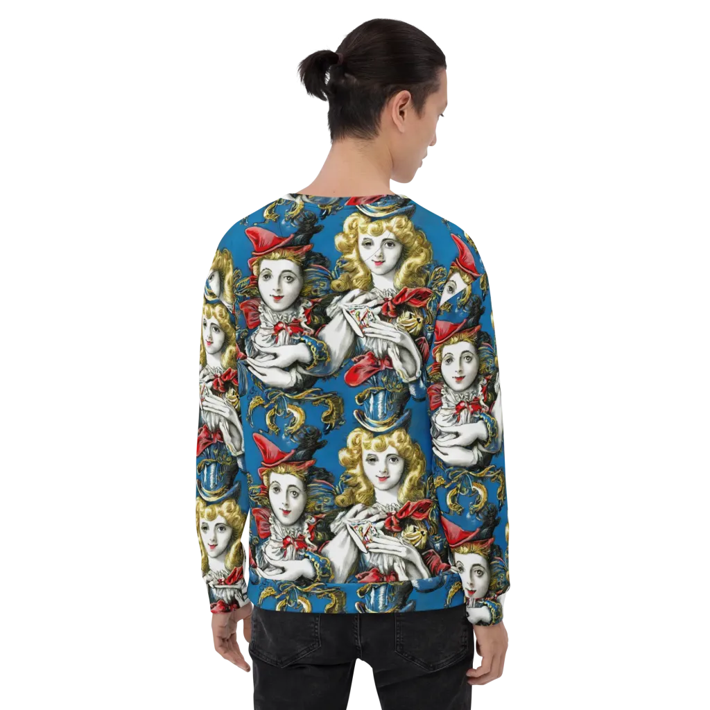 Masquerade Echoes on Sweatshirt — Back
