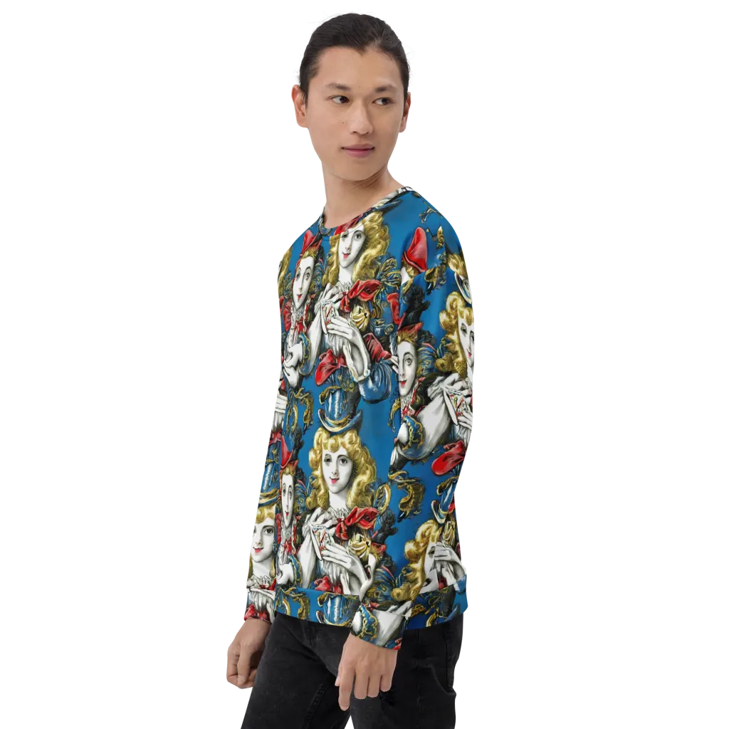 Masquerade Echoes on Sweatshirt — Left Front