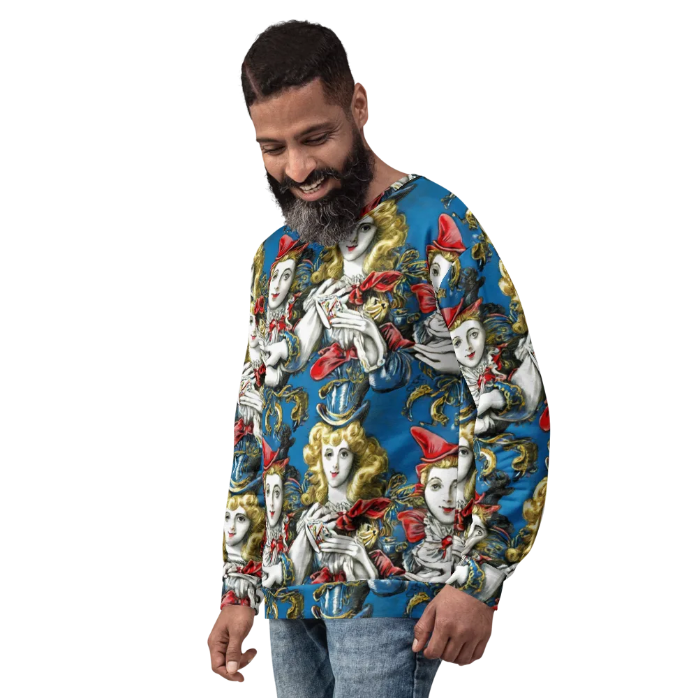 Masquerade Echoes on Sweatshirt — Left Front