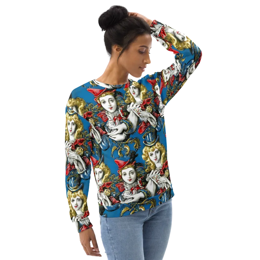 Masquerade Echoes on Sweatshirt — Right Front