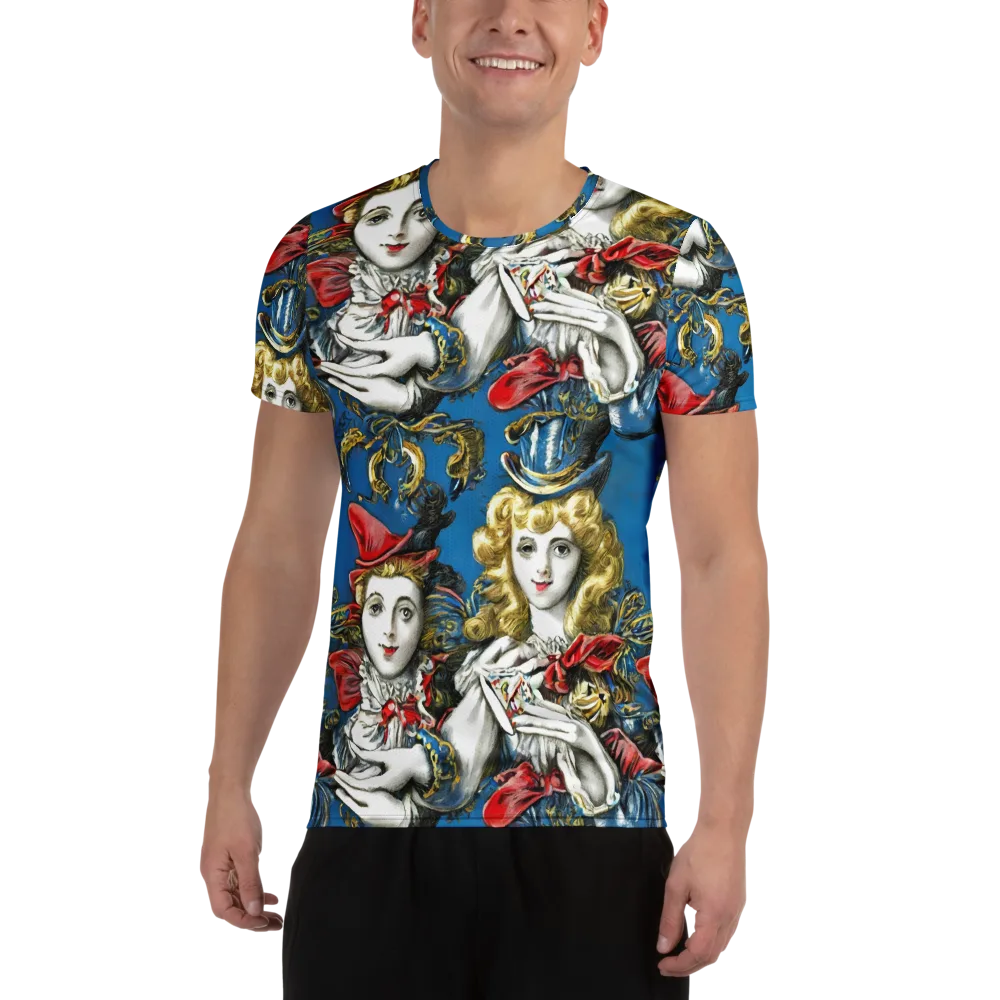 Masquerade Echoes on Men's Athletic T-Shirt — Front