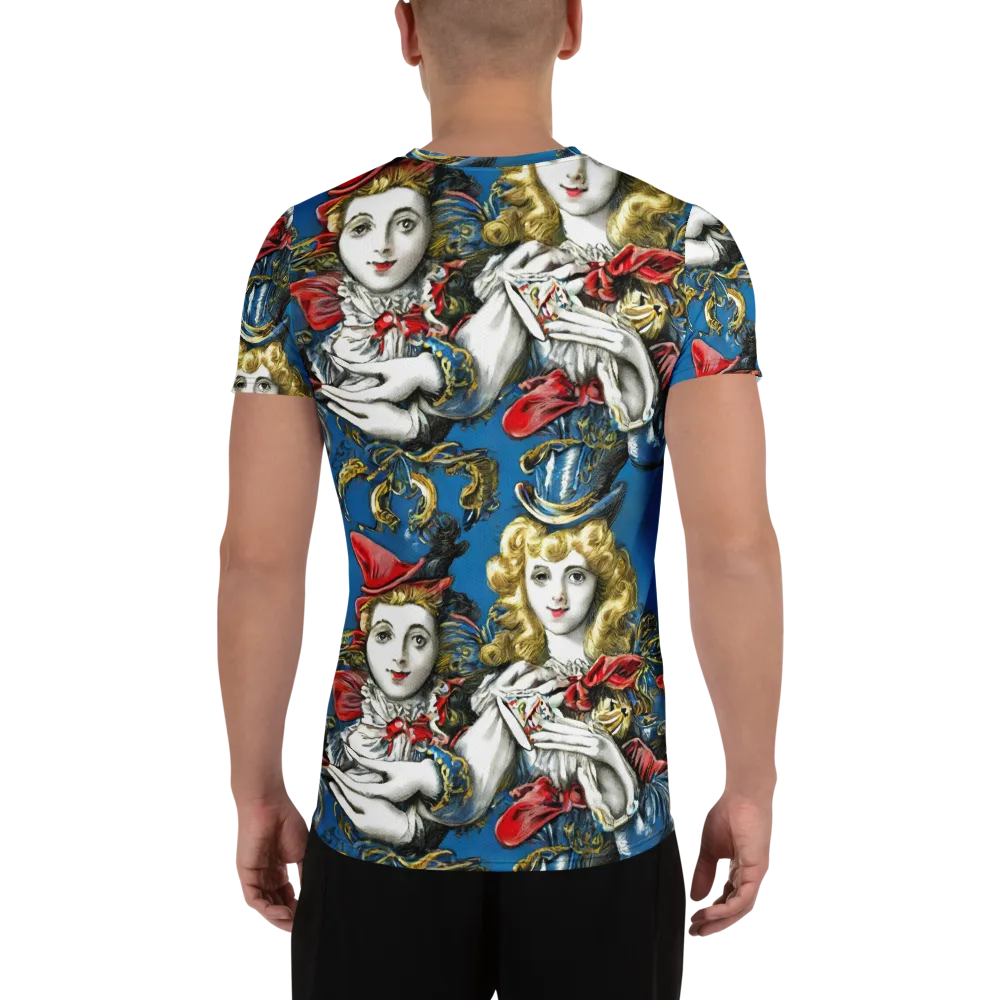 Masquerade Echoes on Men's Athletic T-Shirt — Back