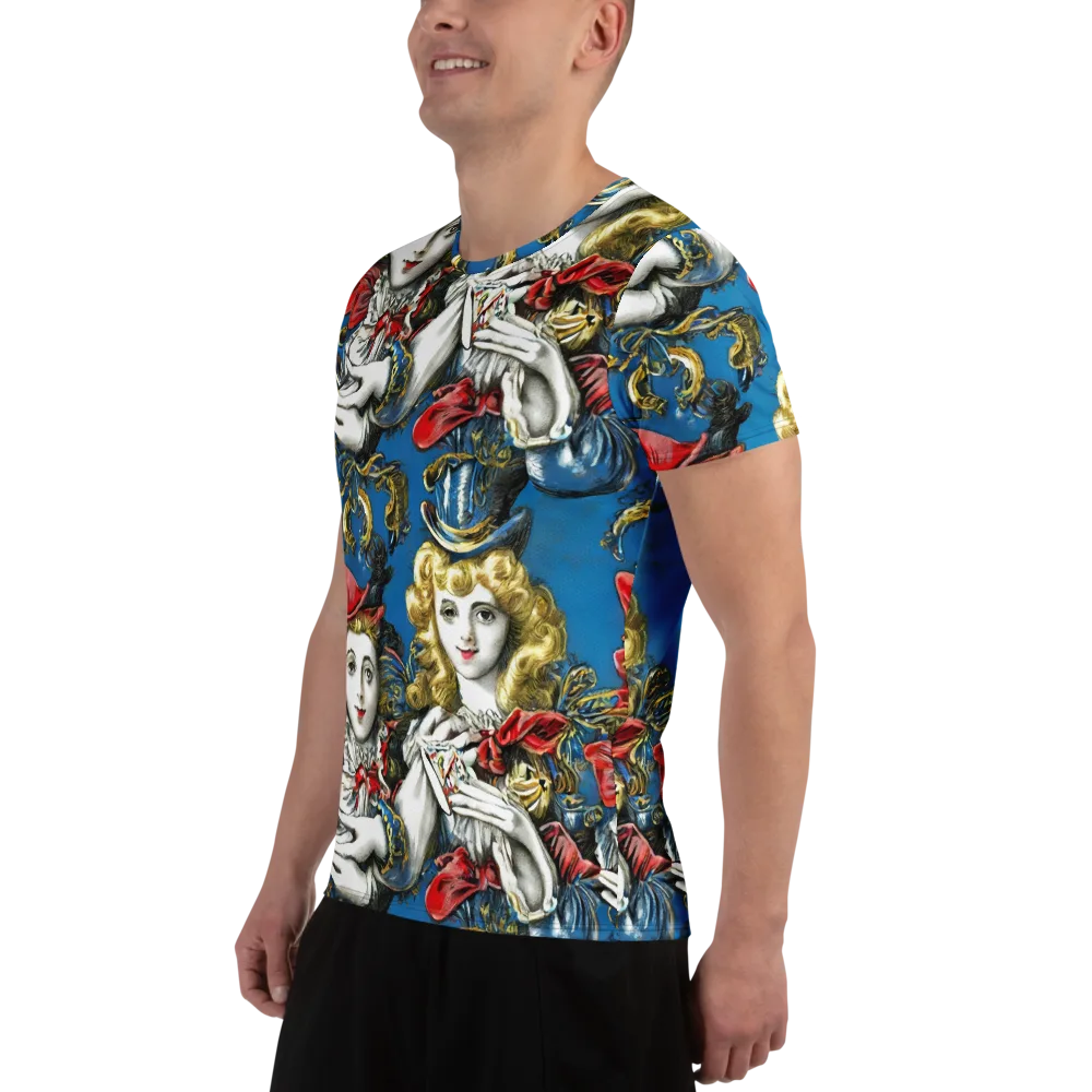 Masquerade Echoes on Men's Athletic T-Shirt — Left