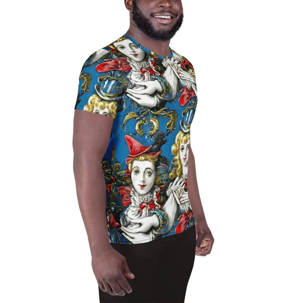 Masquerade Echoes on Men's Athletic T-Shirt — Right