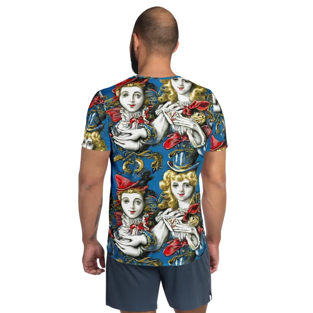 Masquerade Echoes on Men's Athletic T-Shirt — Back