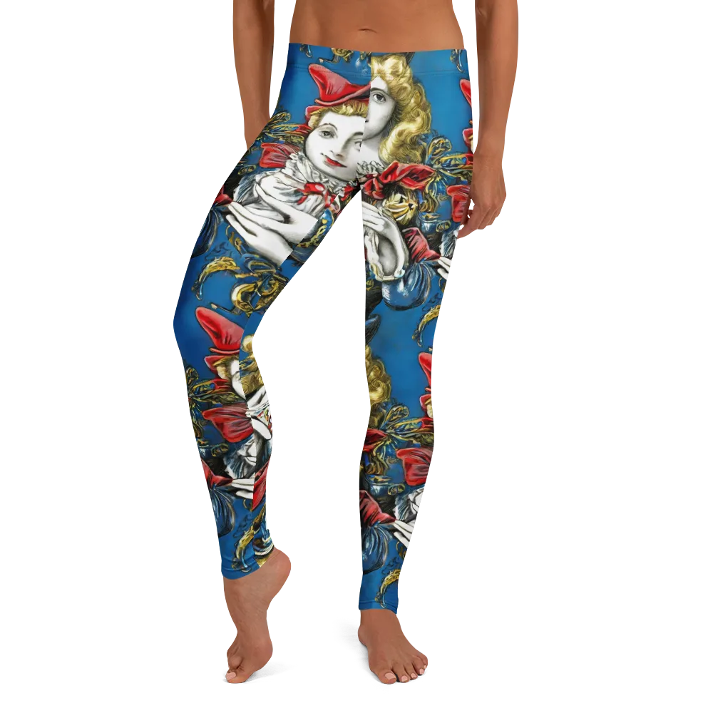 Masquerade Echoes on Leggings — Front