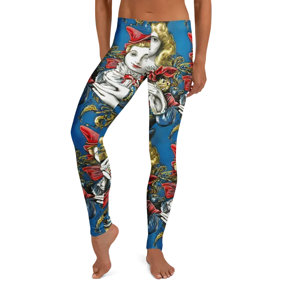 Masquerade Echoes on Leggings — Front