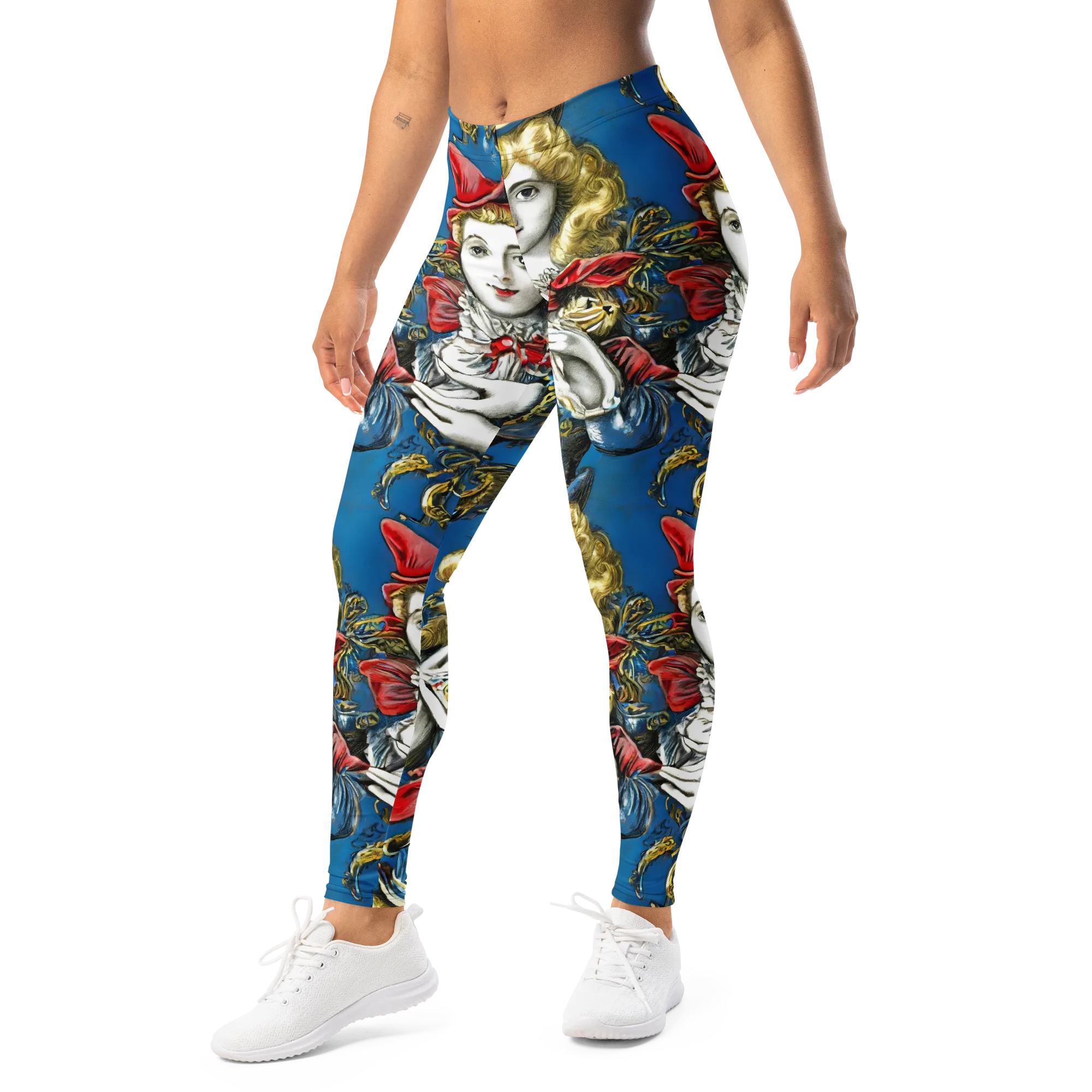 Masquerade Echoes on Leggings — Left Front