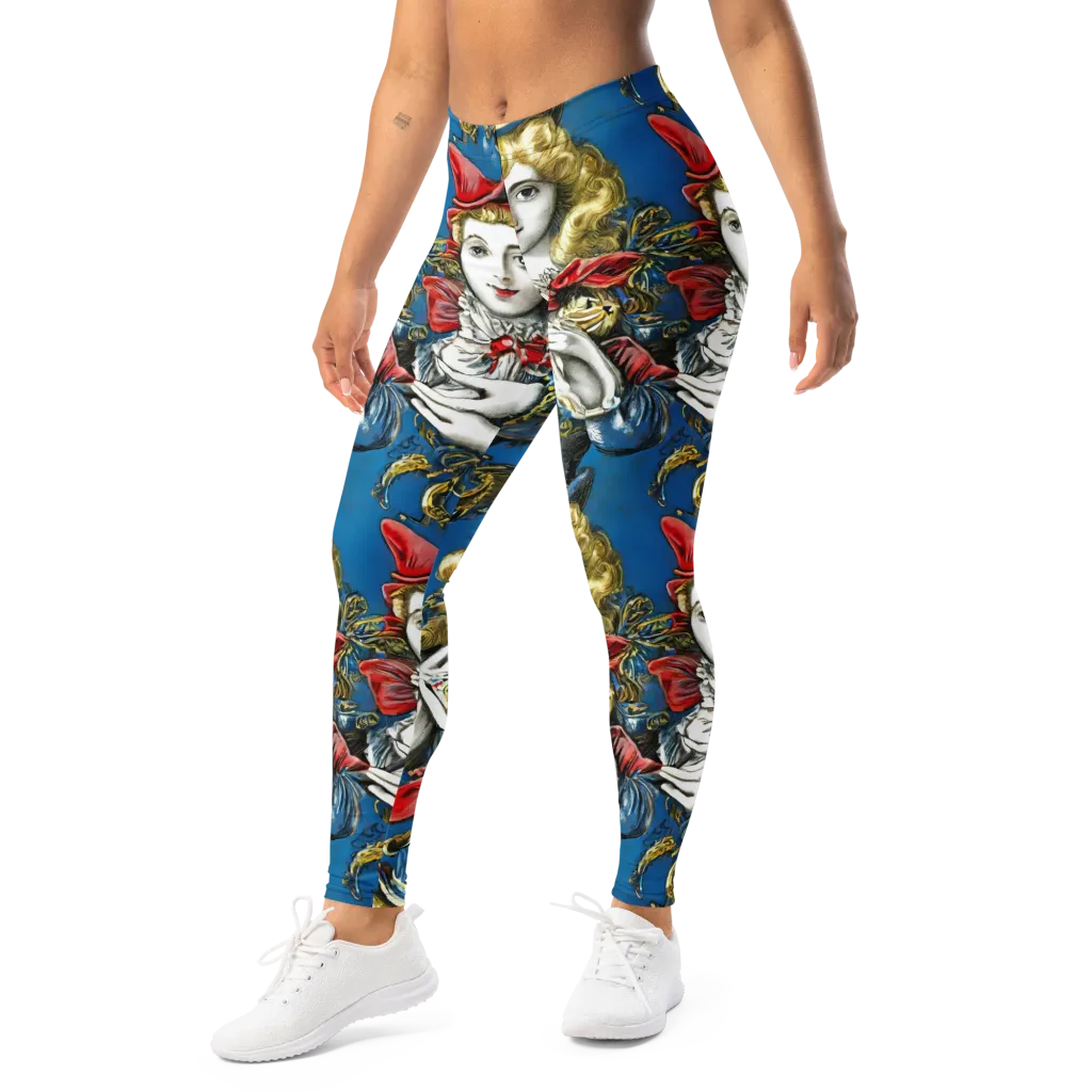 Masquerade Echoes on Leggings — Left Front