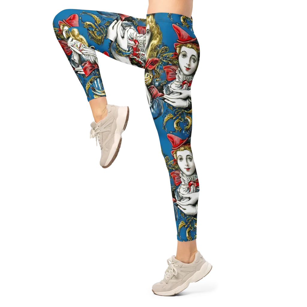 Masquerade Echoes on Leggings — Left