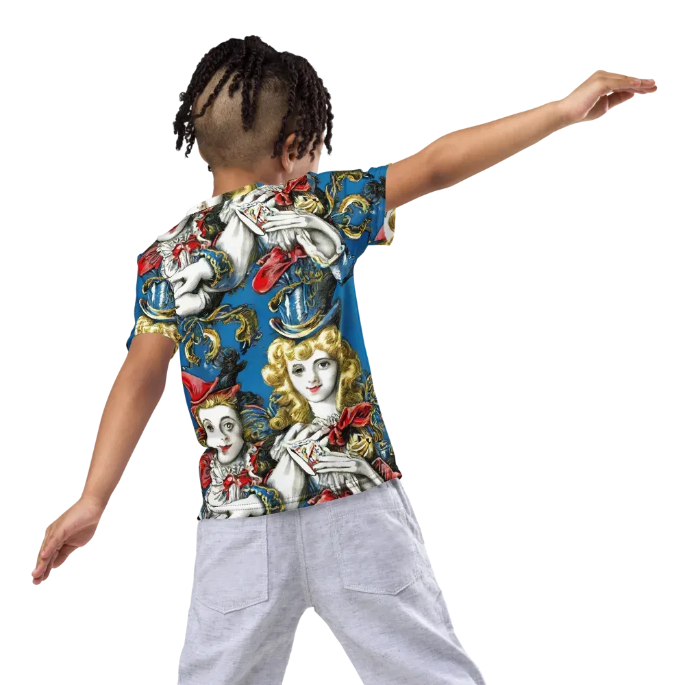 Masquerade Echoes on Kids Crew Neck T-Shirt — Back